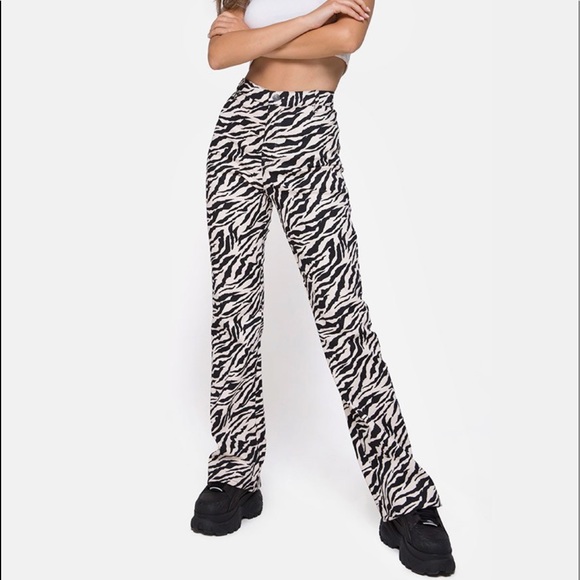 Motel rocks zebra pant flare high waist - Picture 3 of 5